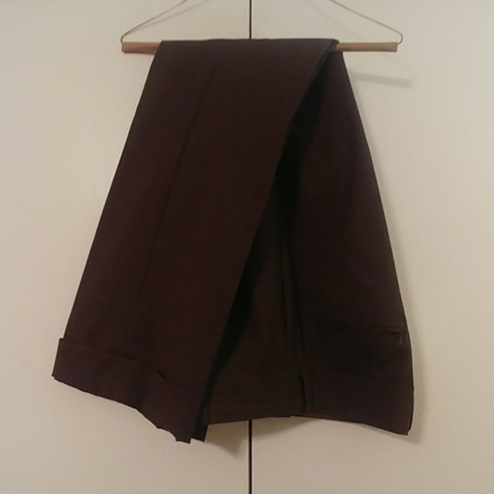 Banana Republic Brown Cuffed Dress Slacks